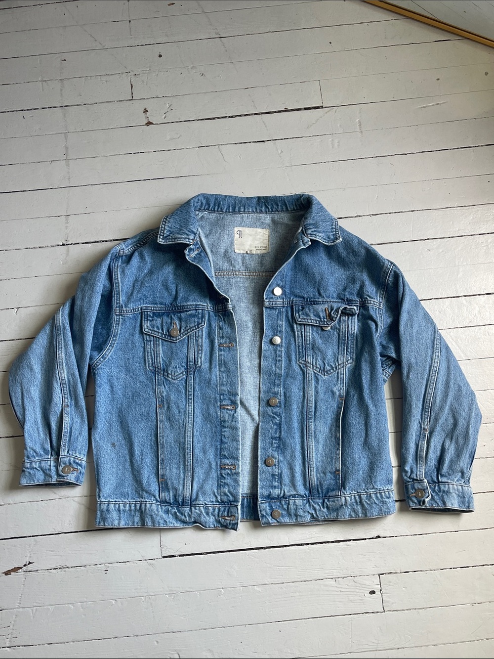 Pilcro Light Blue Cotton Women’s Denim Jacket, Size Small